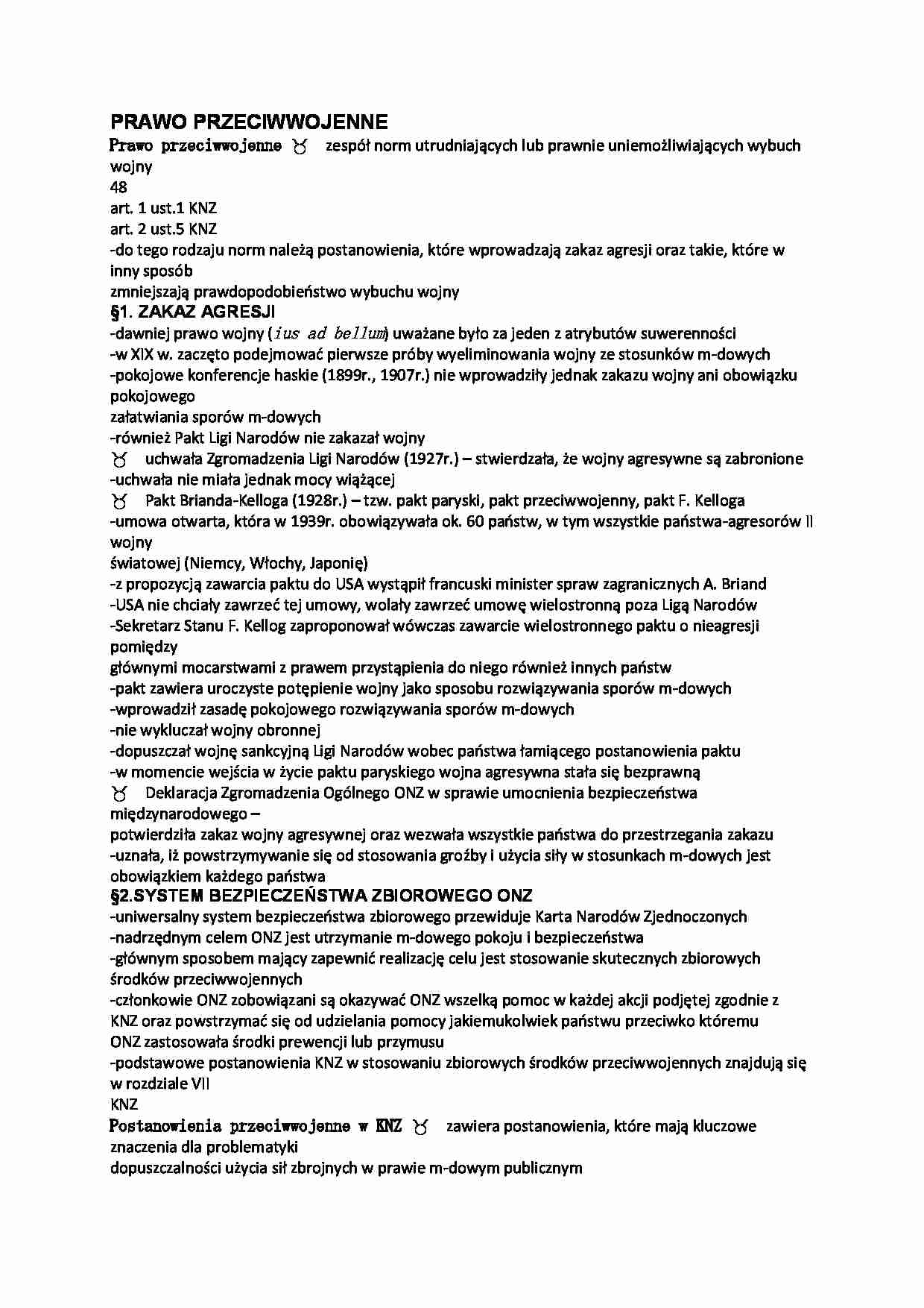 Prawo przeciw wojenne  - strona 1