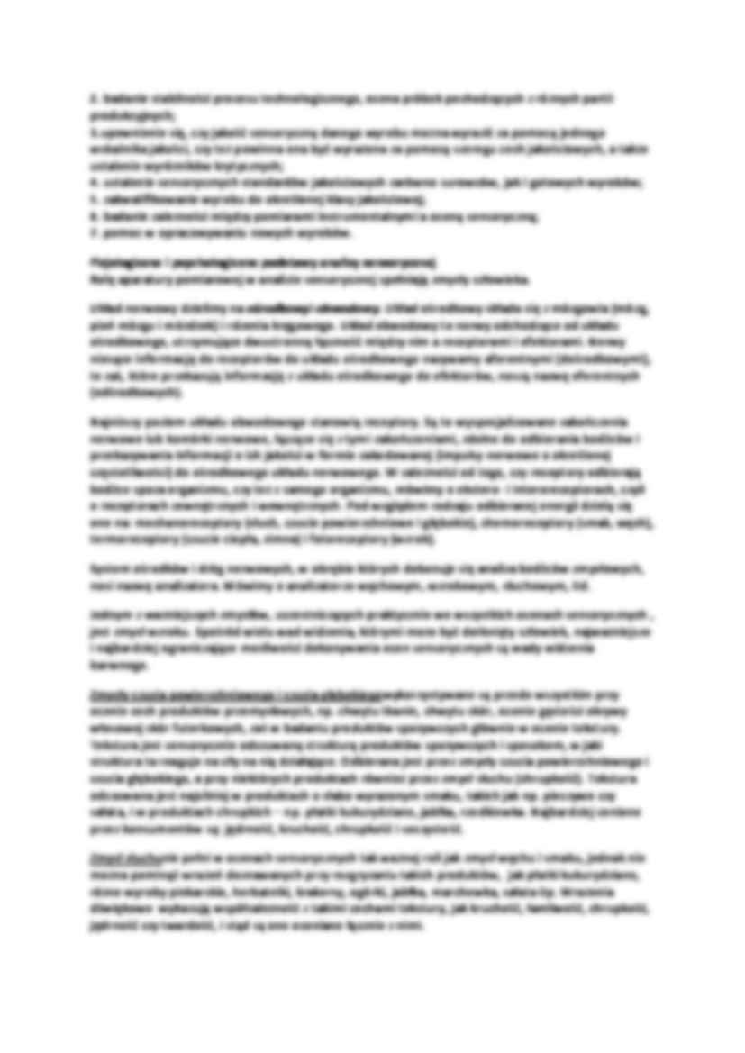 Analiza sensoryczna i ocena organoleptyczna żywności - strona 2