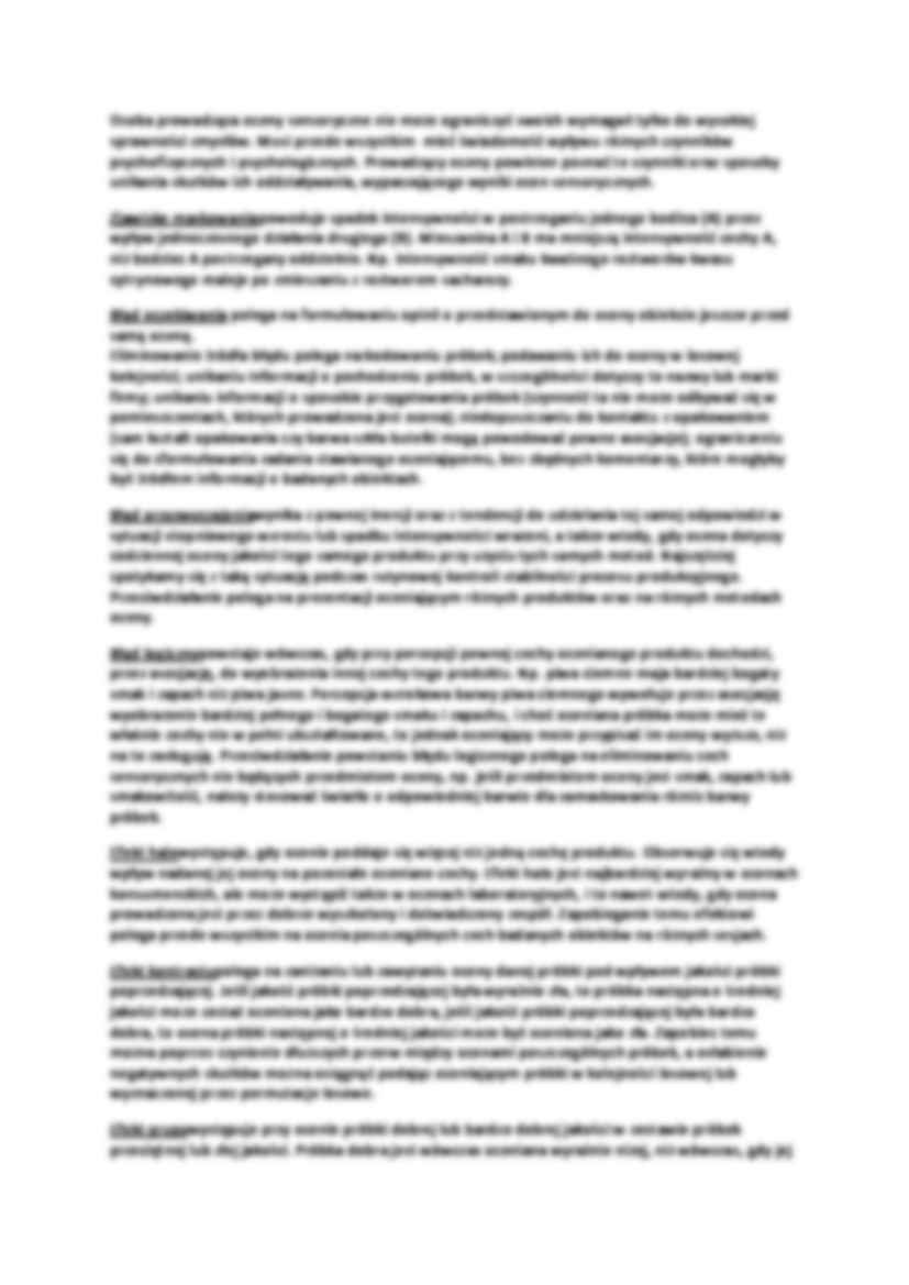 Czynniki warunkujące poprawność ocen sensorycznych - strona 2