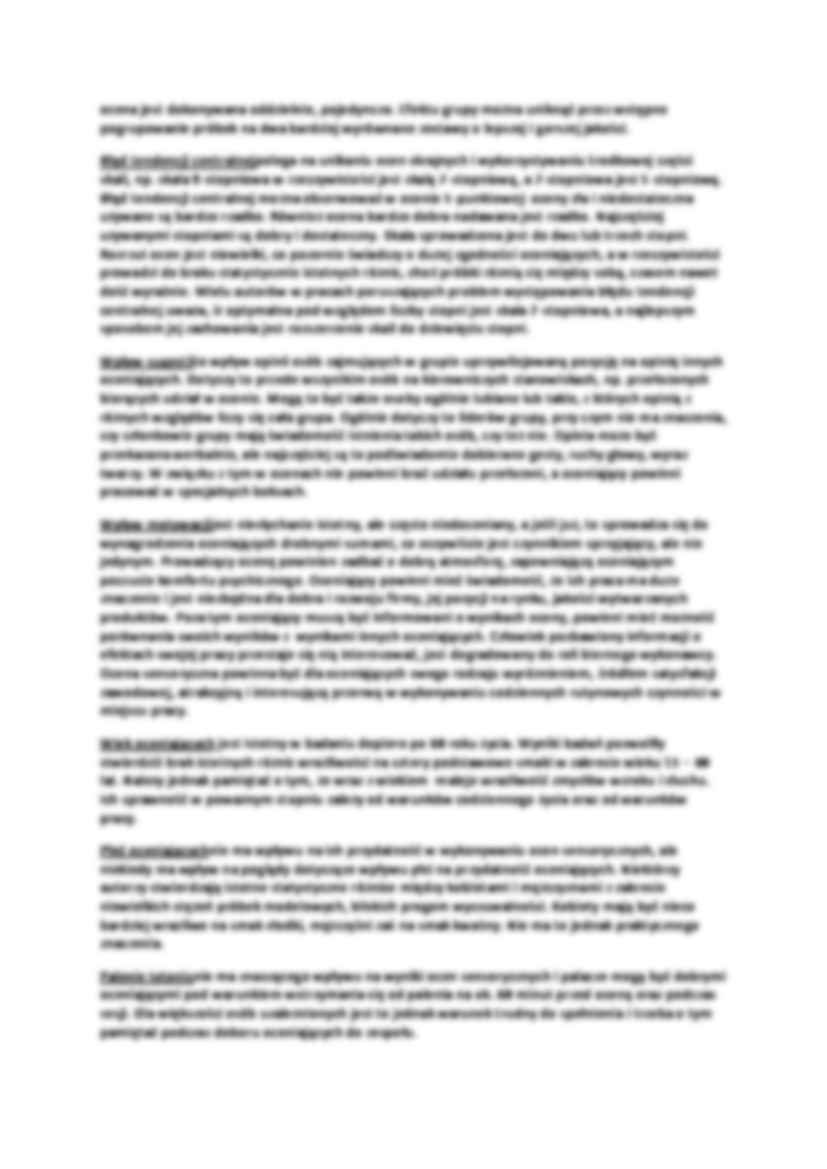 Czynniki warunkujące poprawność ocen sensorycznych - strona 3