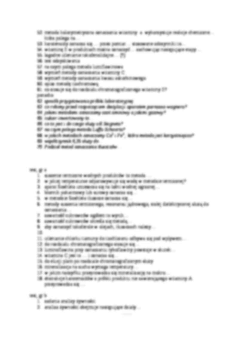 Analiza żywności-pytania egzamin - strona 2