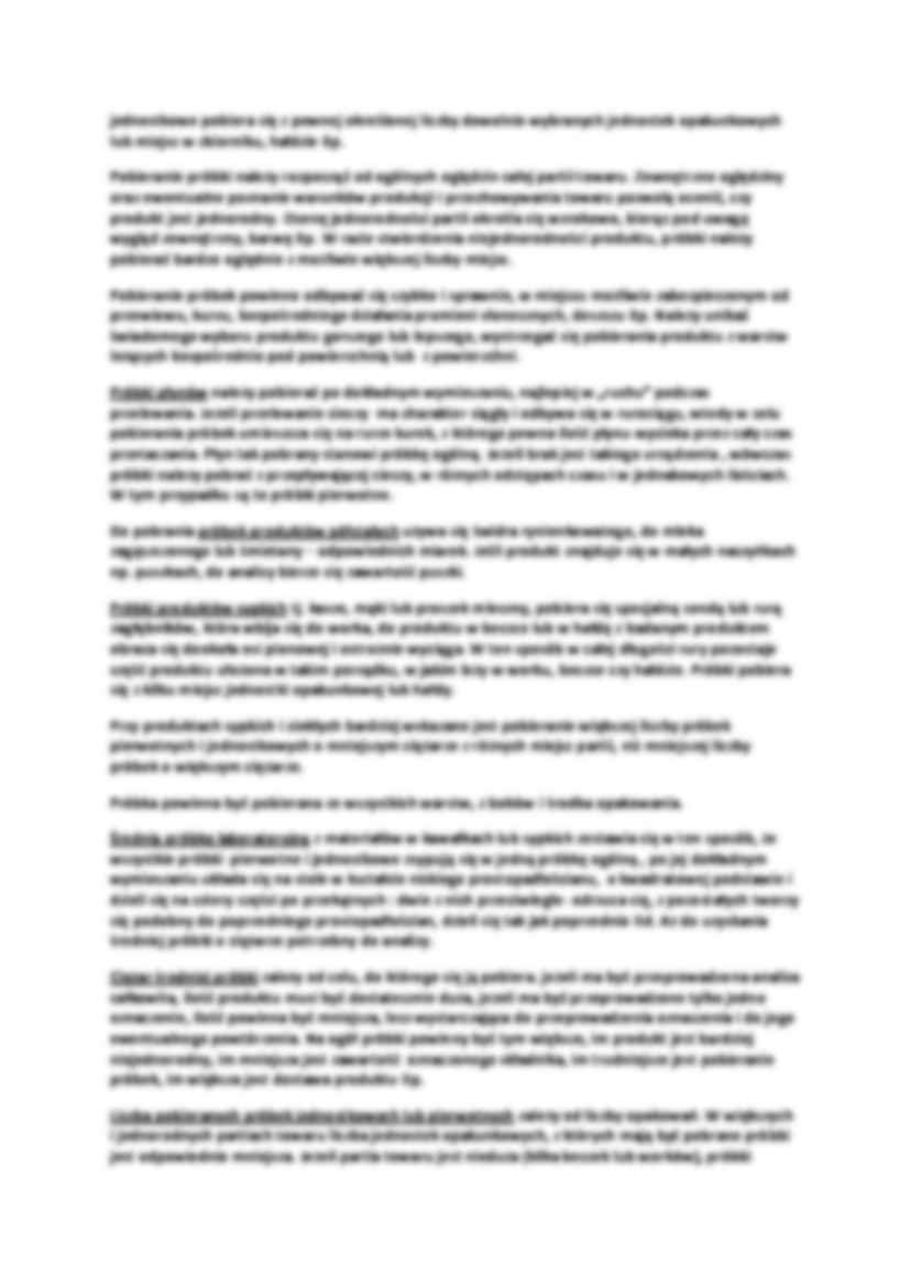 zasady pobierania próbek do analizy - strona 2