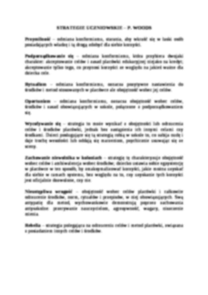 pedagogika wczesnoszkolna - strategie nauczycielskie, uczniowskie, uczenie się kooperacyjne - strona 2