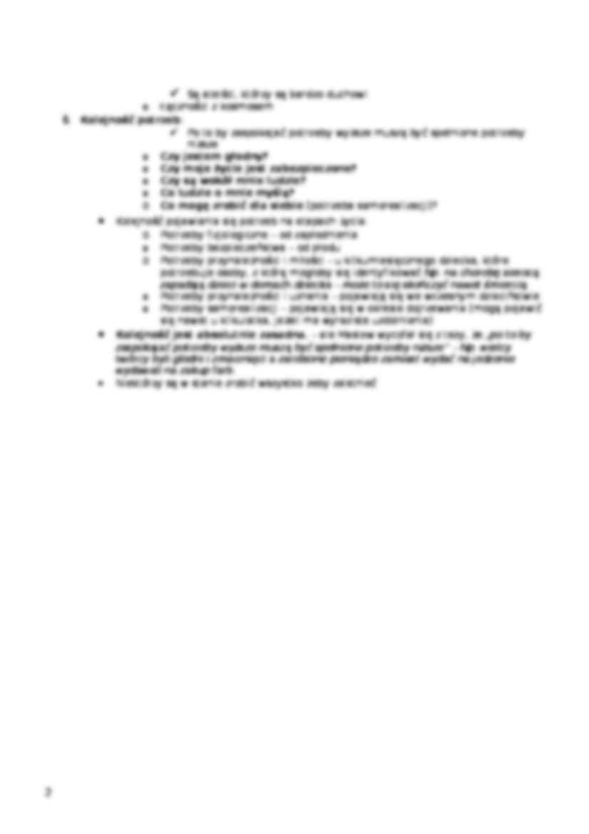 Psychologia - pojęcie potrzeb - strona 2