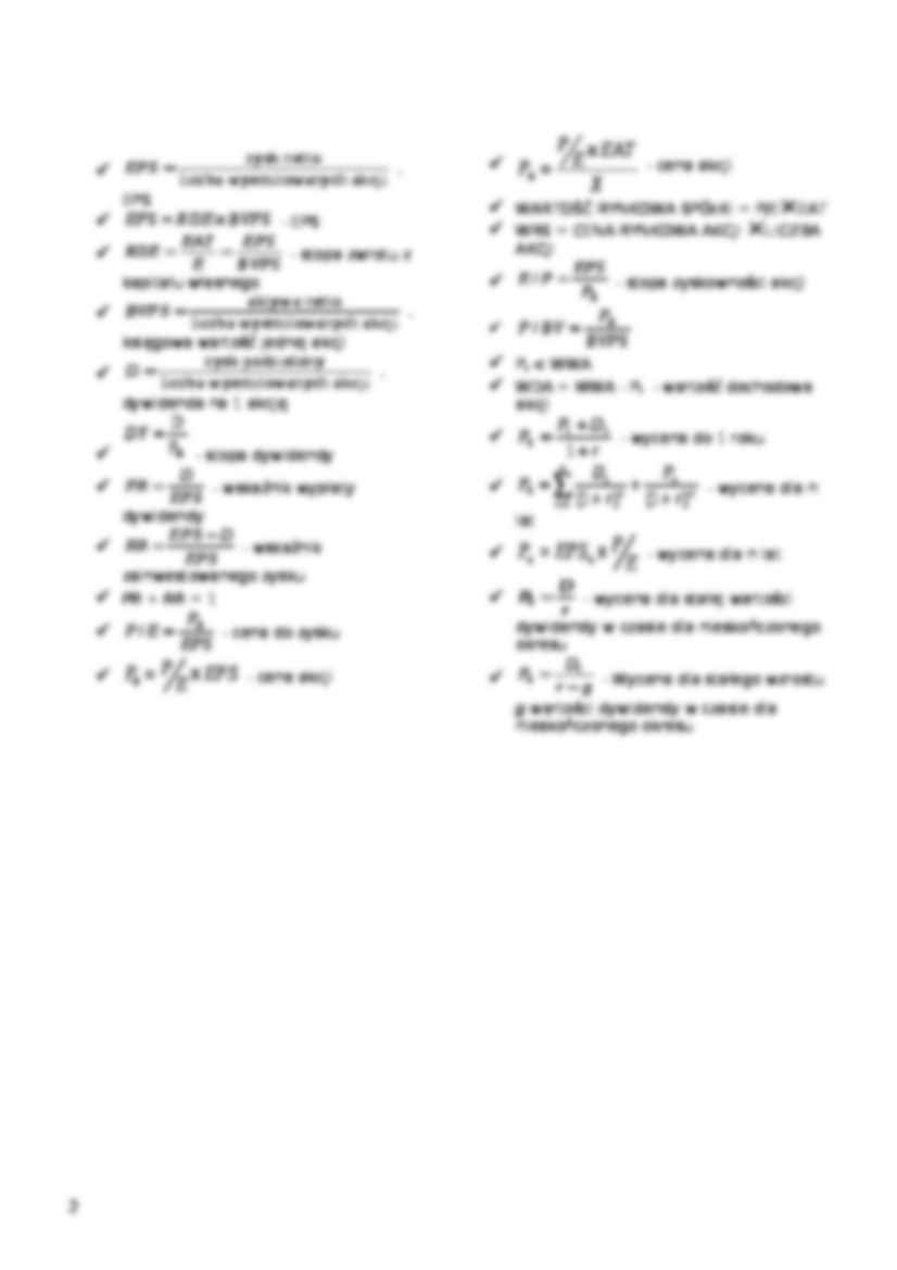 Strategie inwestowania - karta wzorów - strona 2