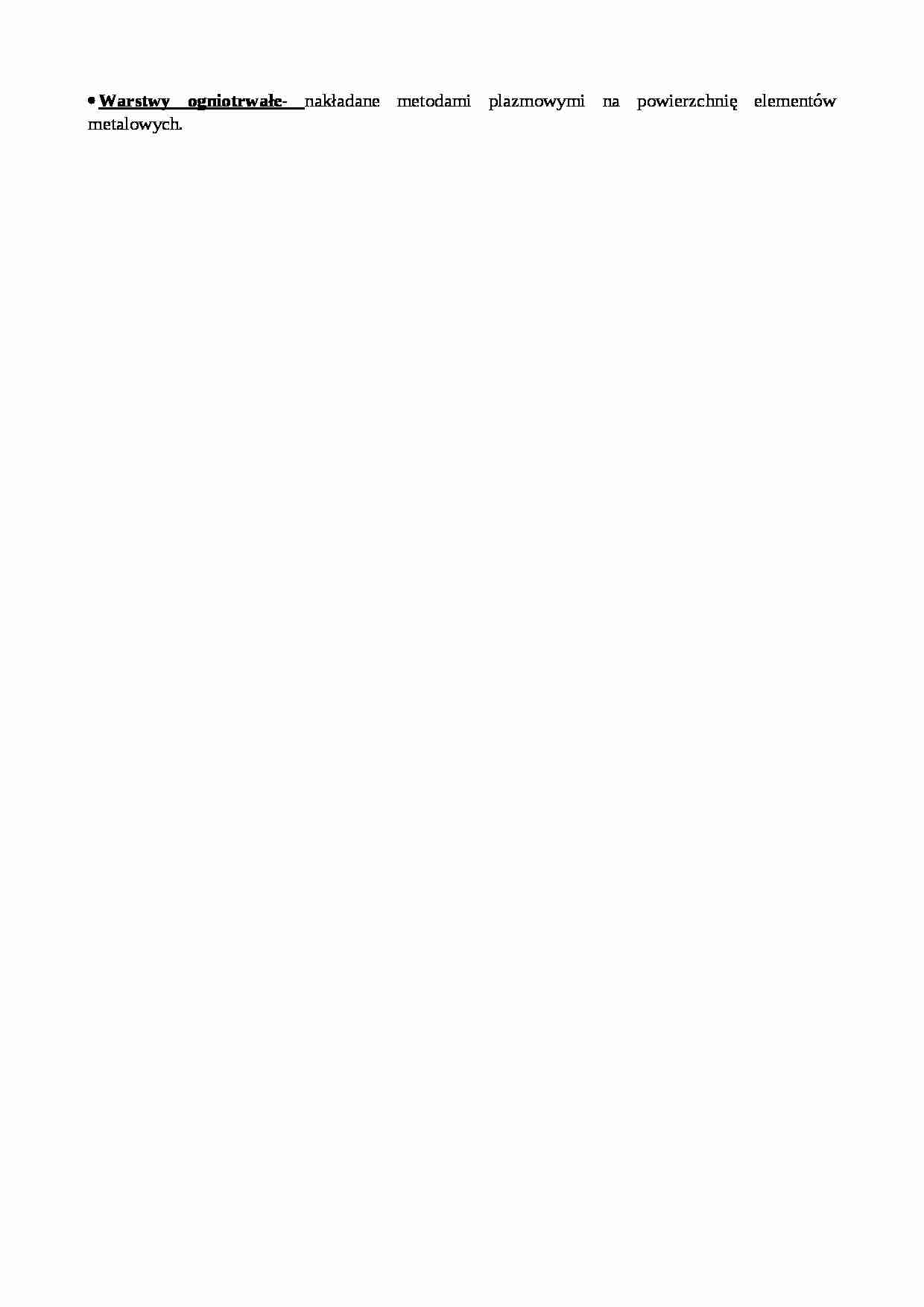 Warstwy ogniotrwałe, materiały - strona 1