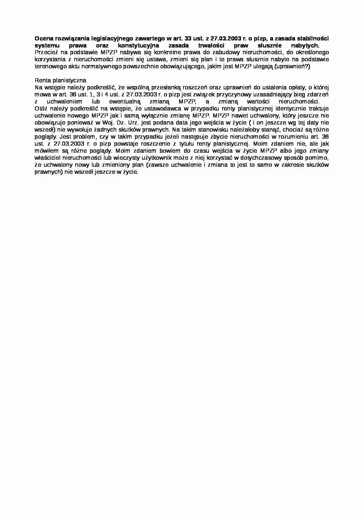 Ocena rozwiązania legislacyjnego - strona 1