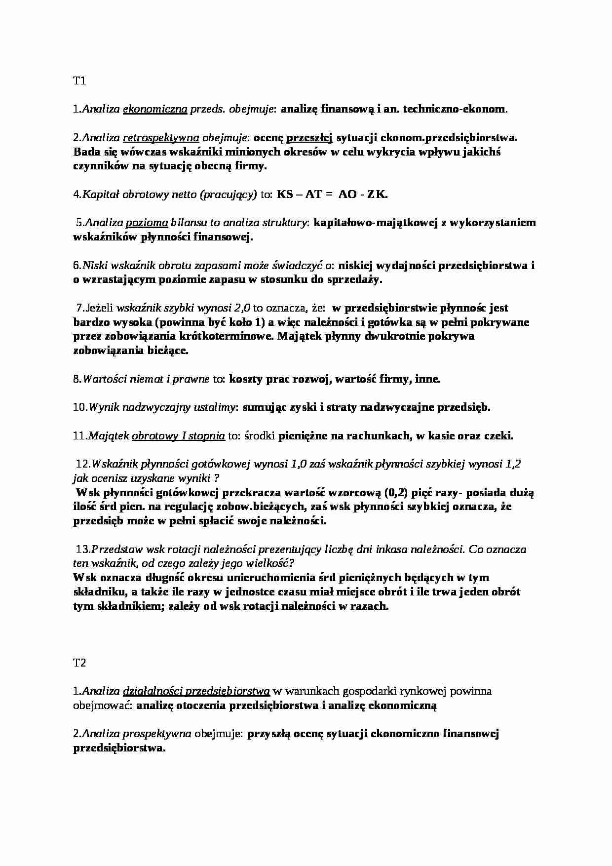 Analiza finansowa przedsiębiorstwa - Wskaźnik rentowności sprzedaży - strona 1