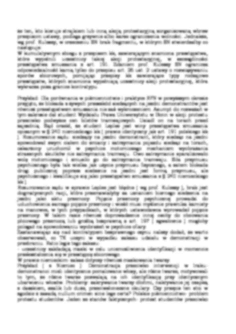 Kontratyp wyłączające bezprawność ograniczenia poruszania się obywateli - strona 2