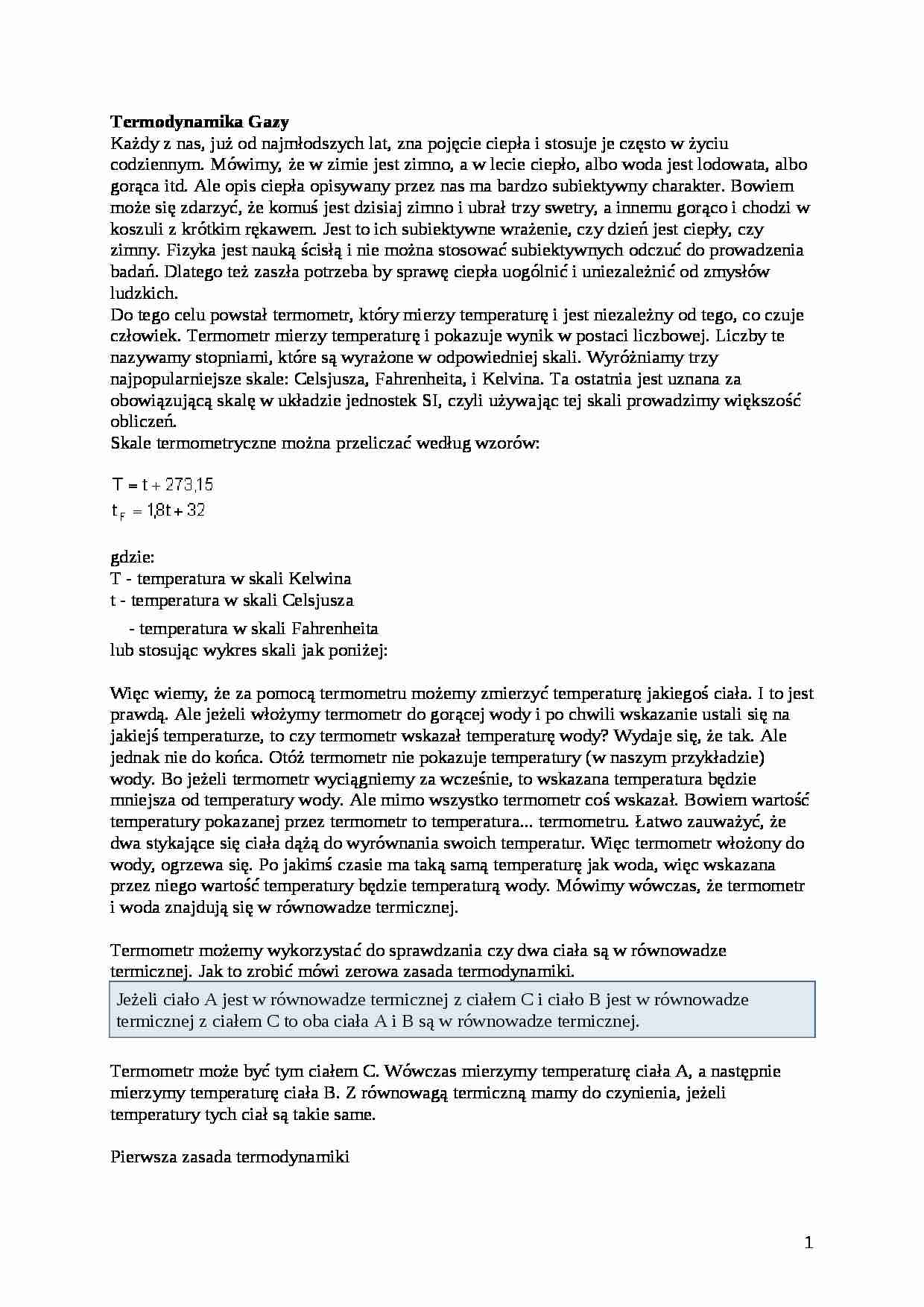 Termodynamika - strona 1