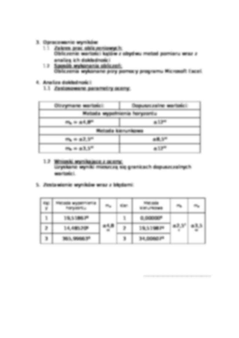 Sprawozdanie techniczne - Różnica dopuszczalna podwójnego ustalenia koincydencji - strona 2