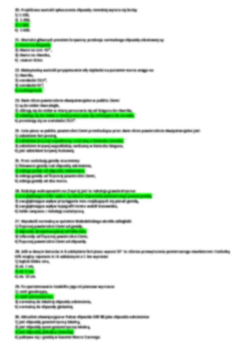 Geodezja wyższa, satelitarna i astronomia geodezyjna - pytania  - strona 3