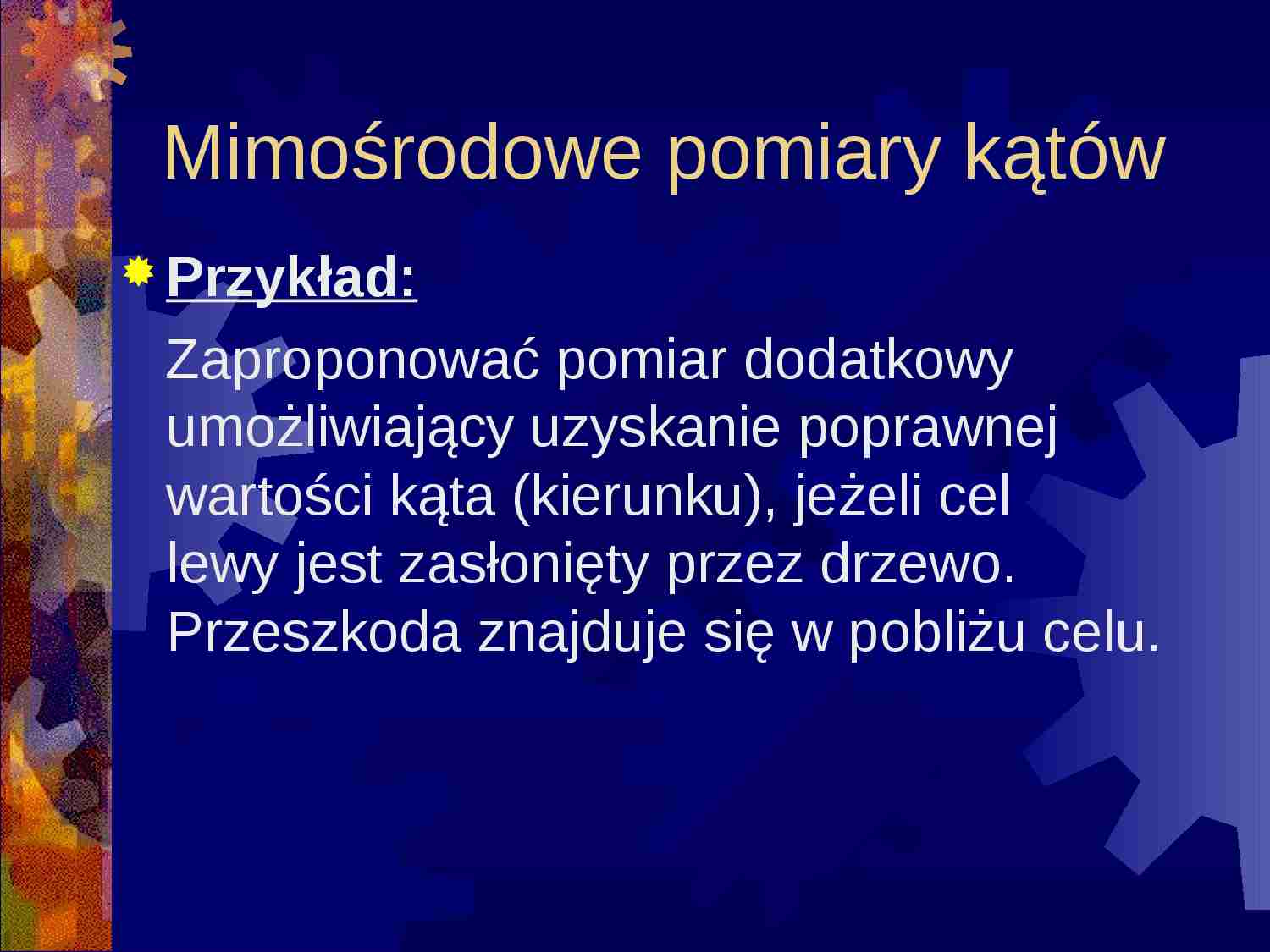 Geodezja II wykład 2: redukcje mimośrodowe - strona 1