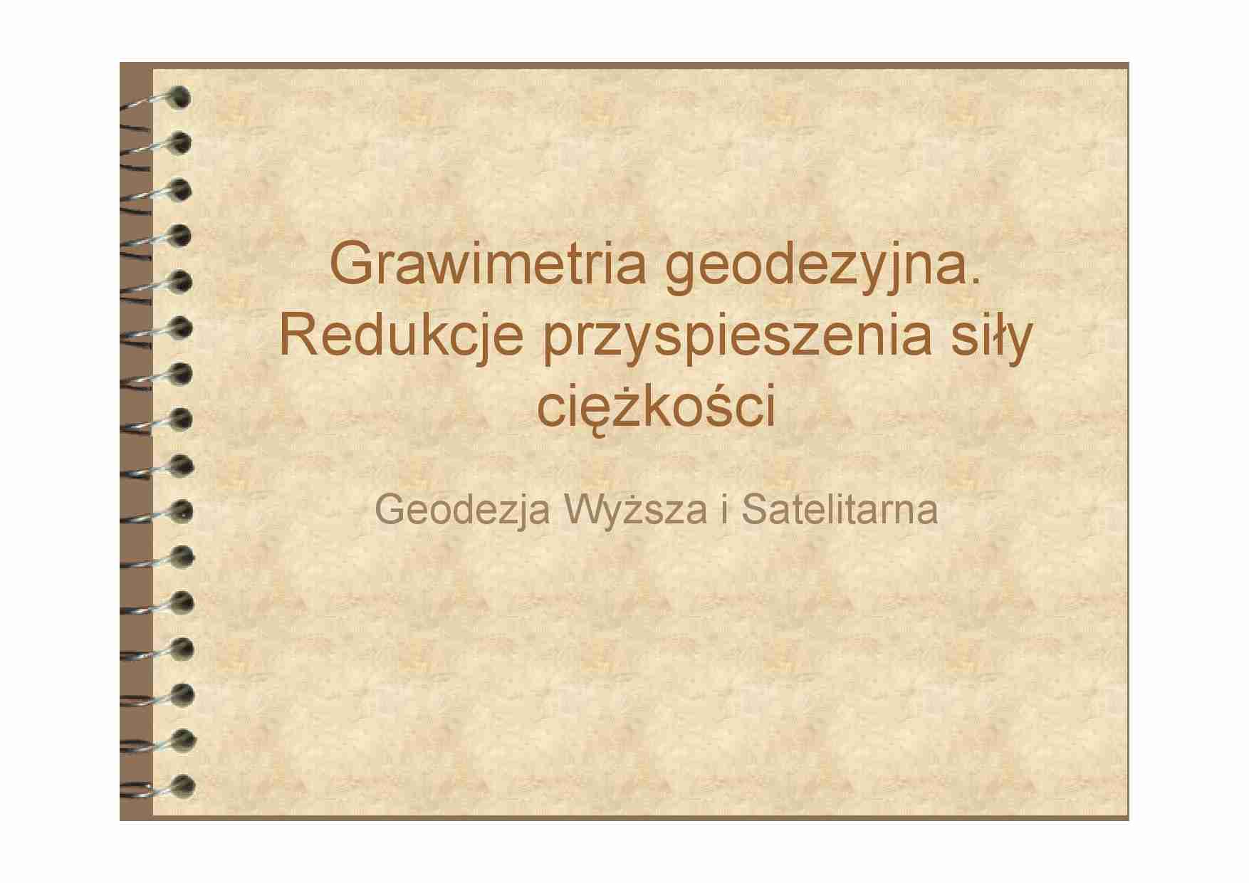 Grawimetria geodezyjna - strona 1