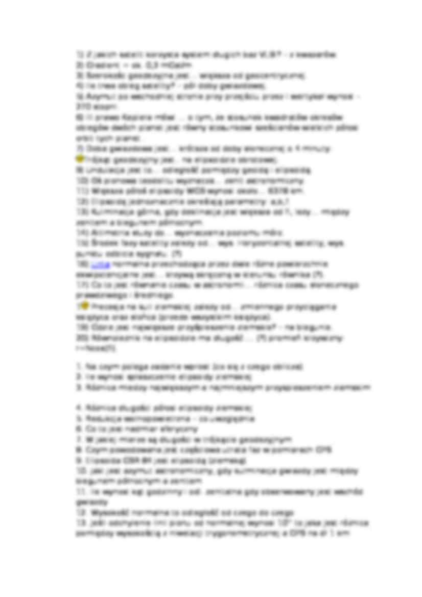 Geodezja - pytania  - strona 3