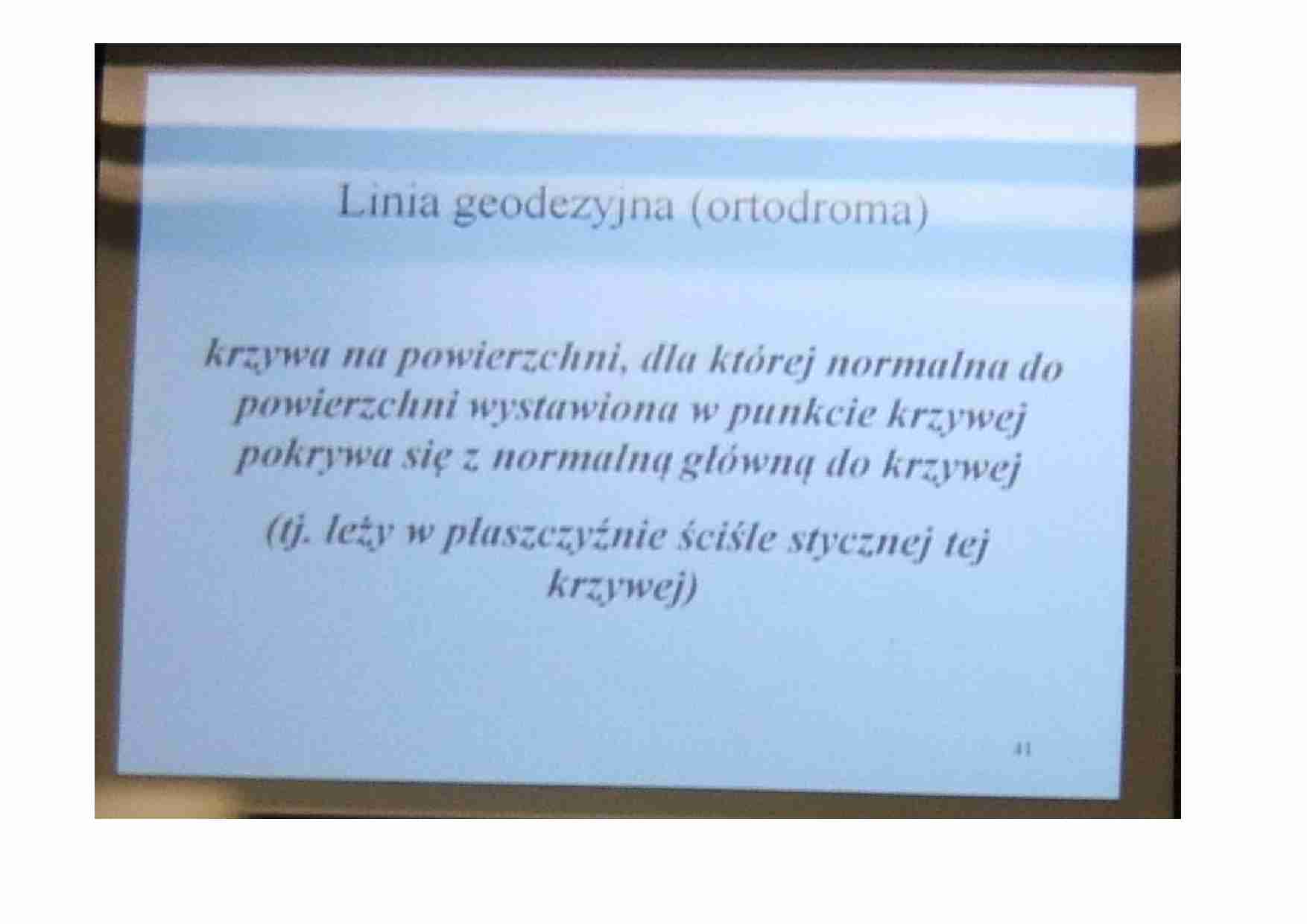 Geodezja: Wykład 10 - strona 1
