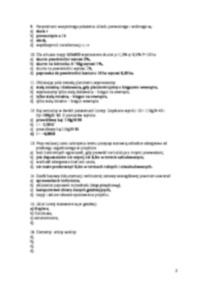 Geodezja - test - strona 2