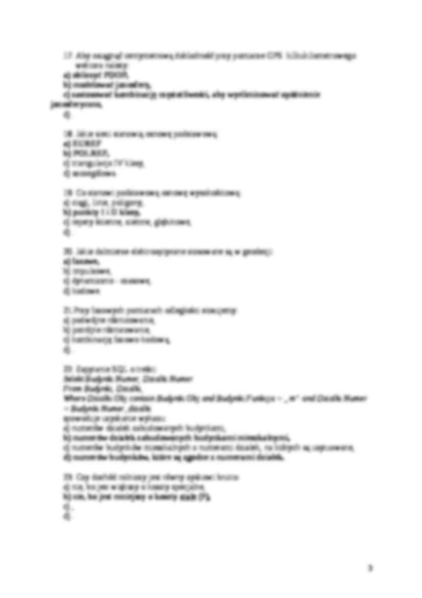 Geodezja - test - strona 3
