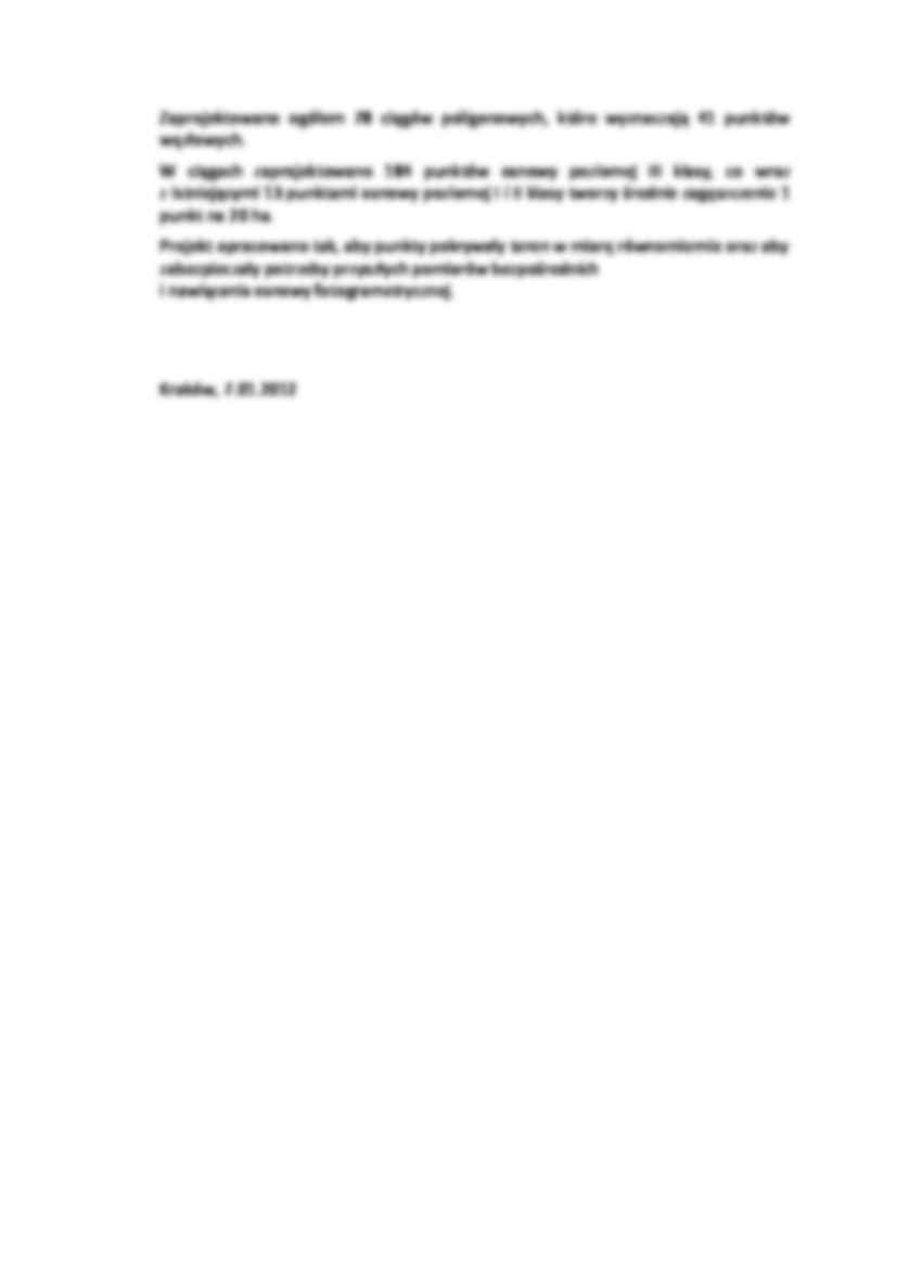 Opis projektu technicznego osnowy poziomej  - strona 2