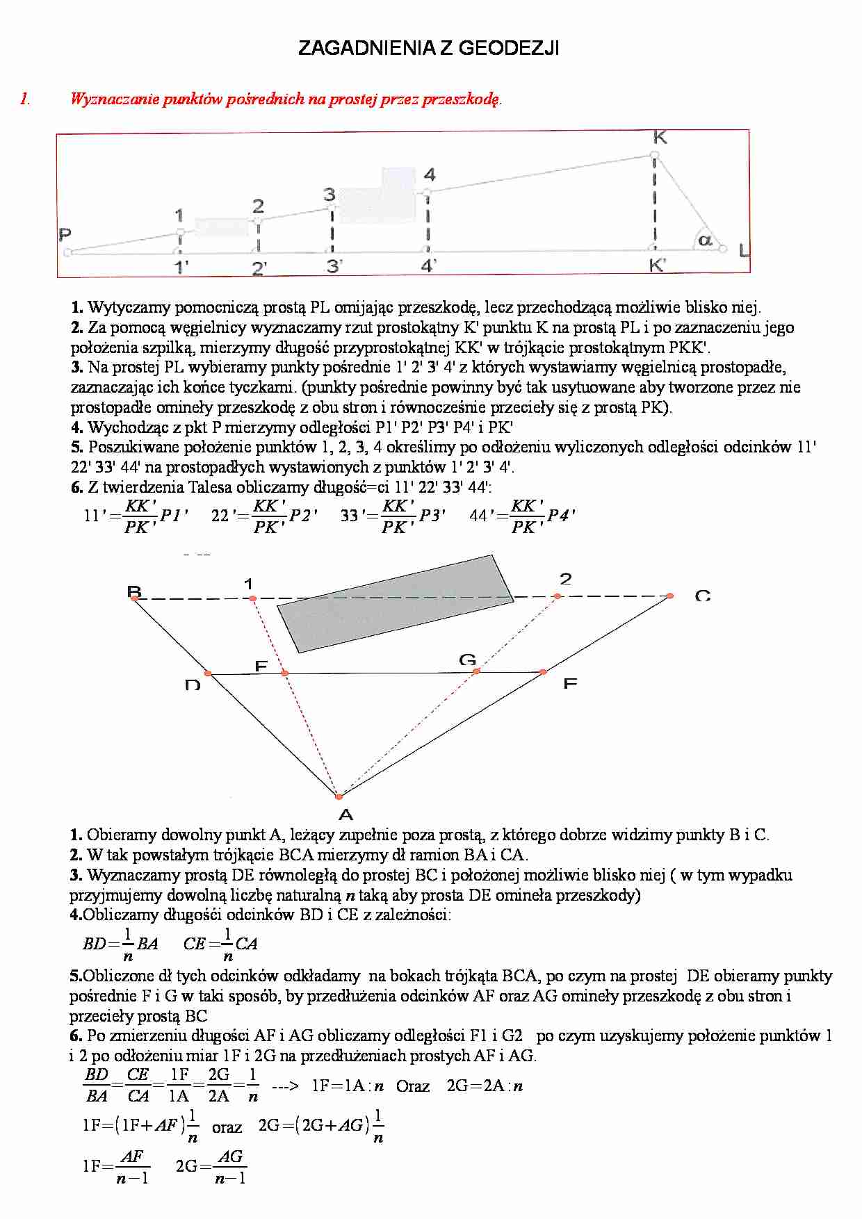 Geodezja - zagadnienia ogólne  - strona 1