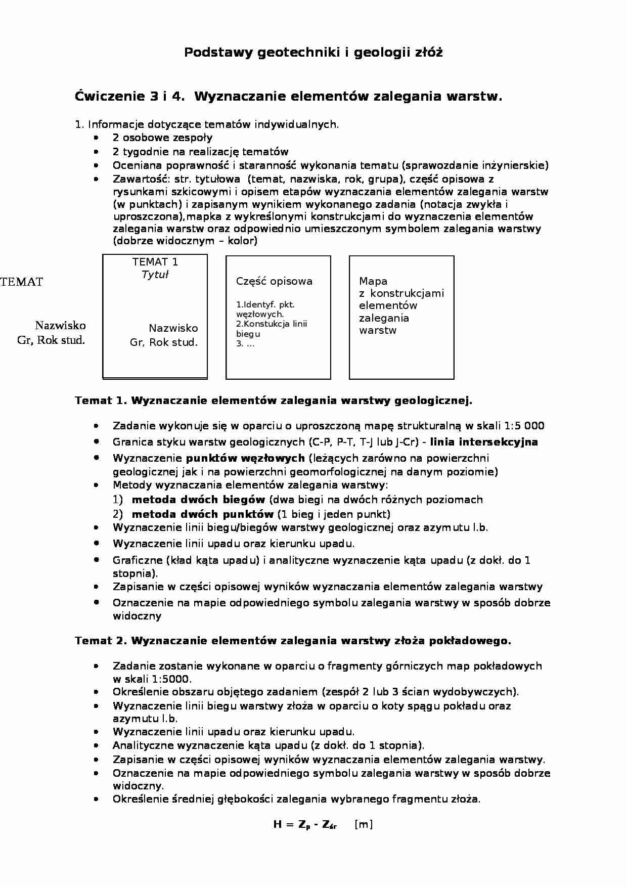 Podstawy geotechniki i geologii złóż - strona 1