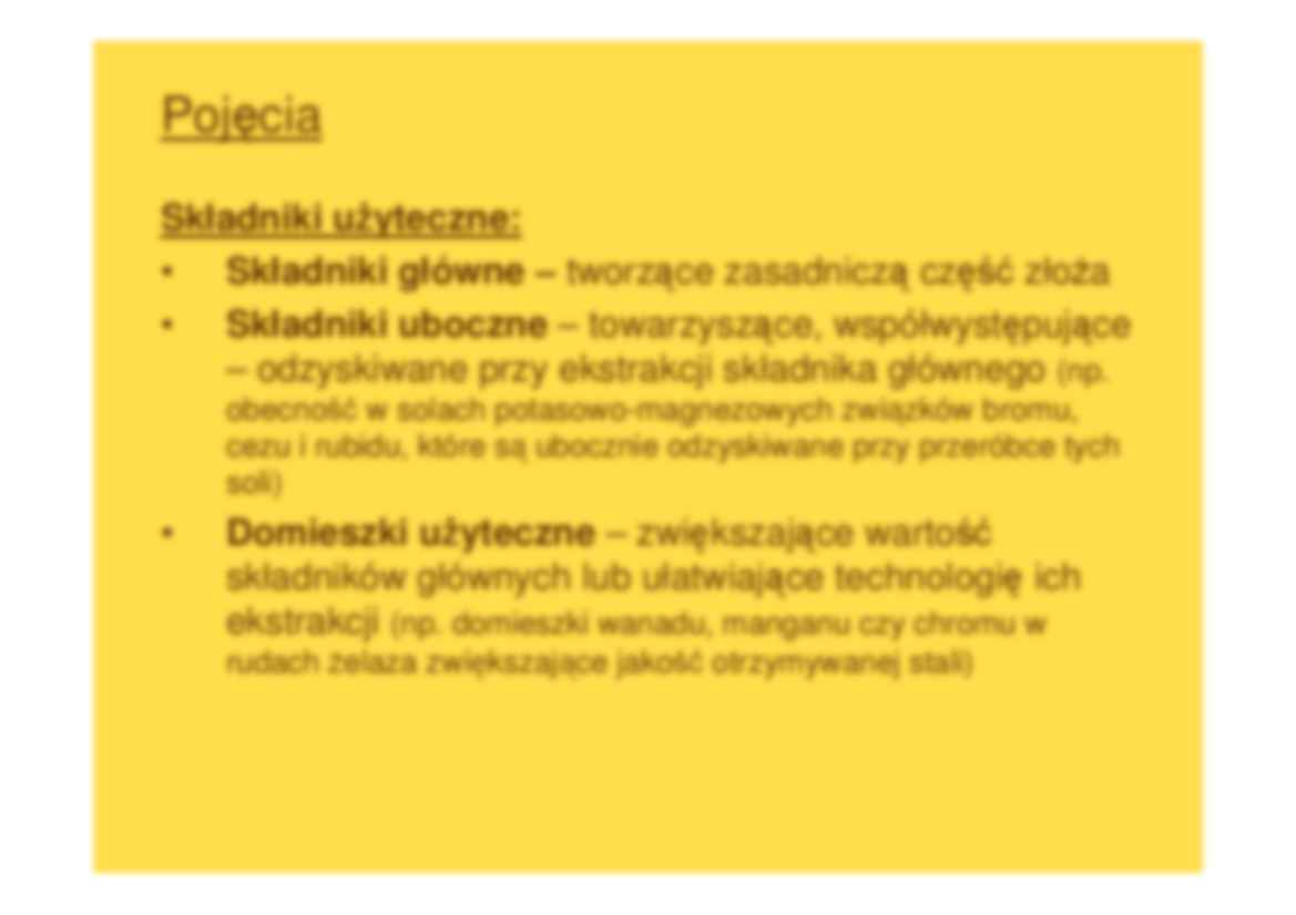 Podstawy geotechniki i geologii złóż - Surowiec mineralny - strona 3
