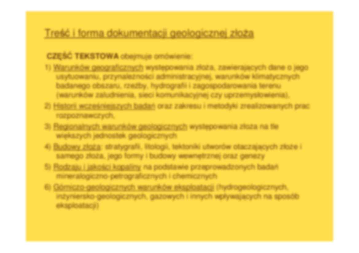 Podstawy geotechniki i geologii złóż - Dokumentacja geologiczna złoża  - strona 3