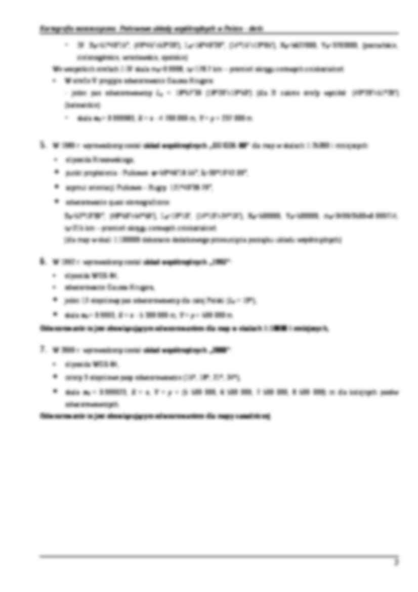 Państwowe układy współrzędnych w Polsce - strona 2