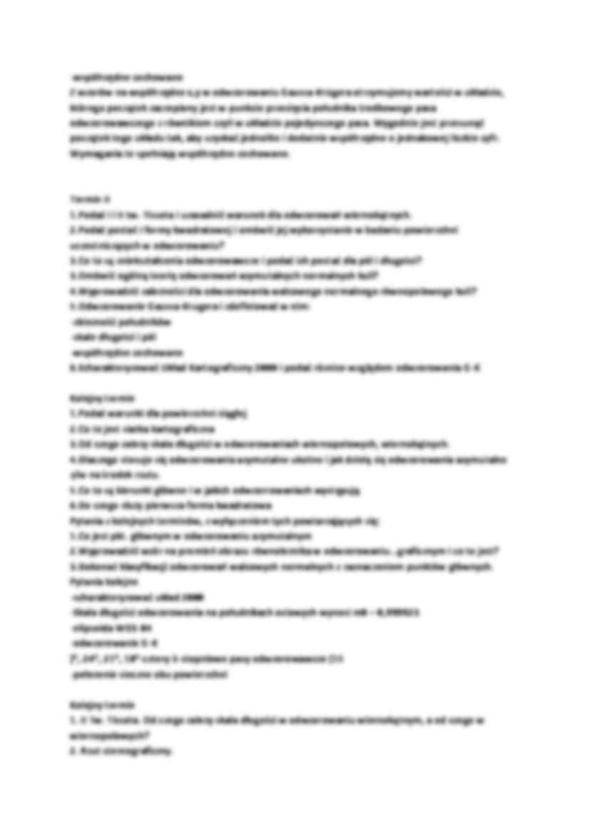 Kartografia - pytania - strona 2