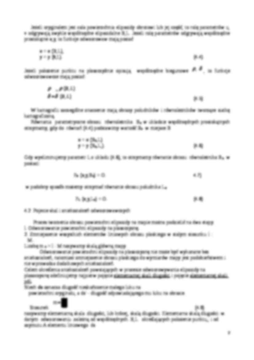 Teoria odwzorowań kartograficznych   - strona 2
