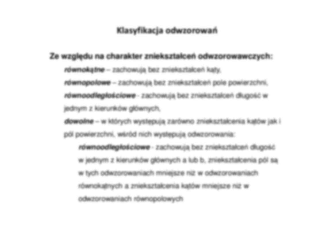 Kartografia matematyczna - odwzorowania azymutalne - strona 2