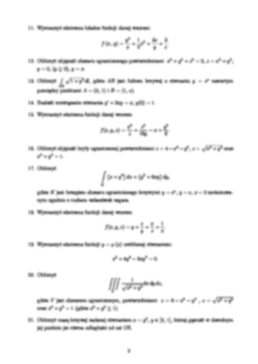 Matematyka - egzamin  - strona 2