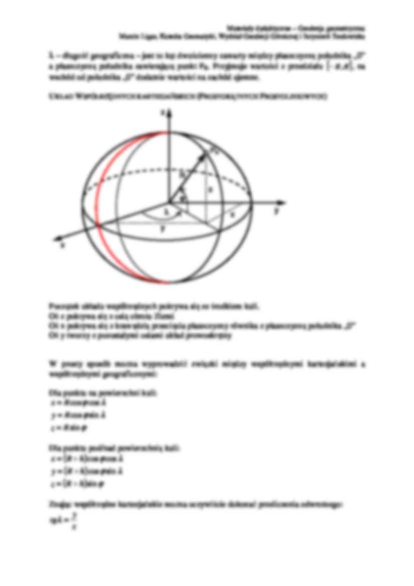 Układy współrzędnych na kuli - strona 2