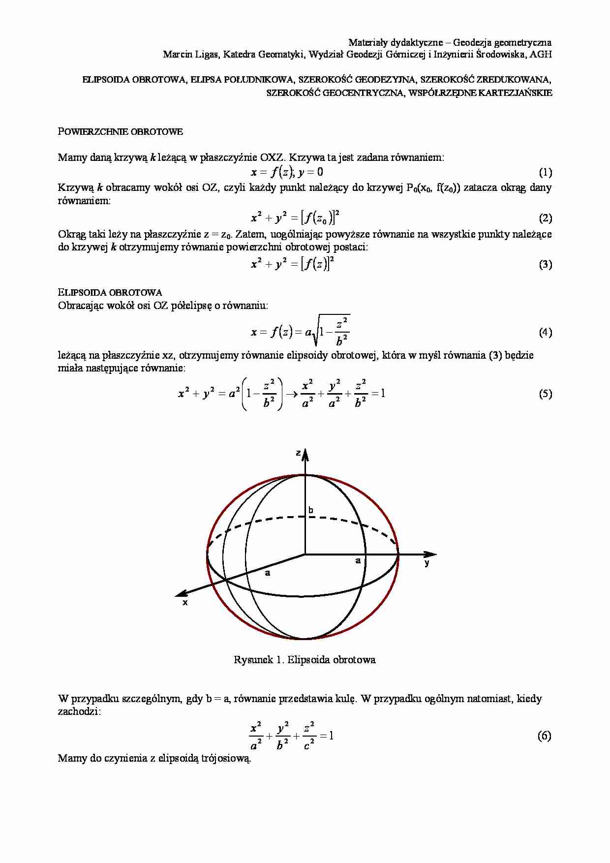 Geodezja - zagadnienia ogólne - strona 1