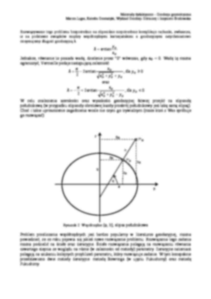 Algorytmy przeliczania współrzędnych kartezjańskich  - strona 2