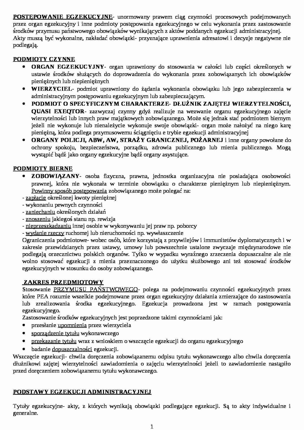 opracowane zagadnienia z prawa - Prawo  - strona 1