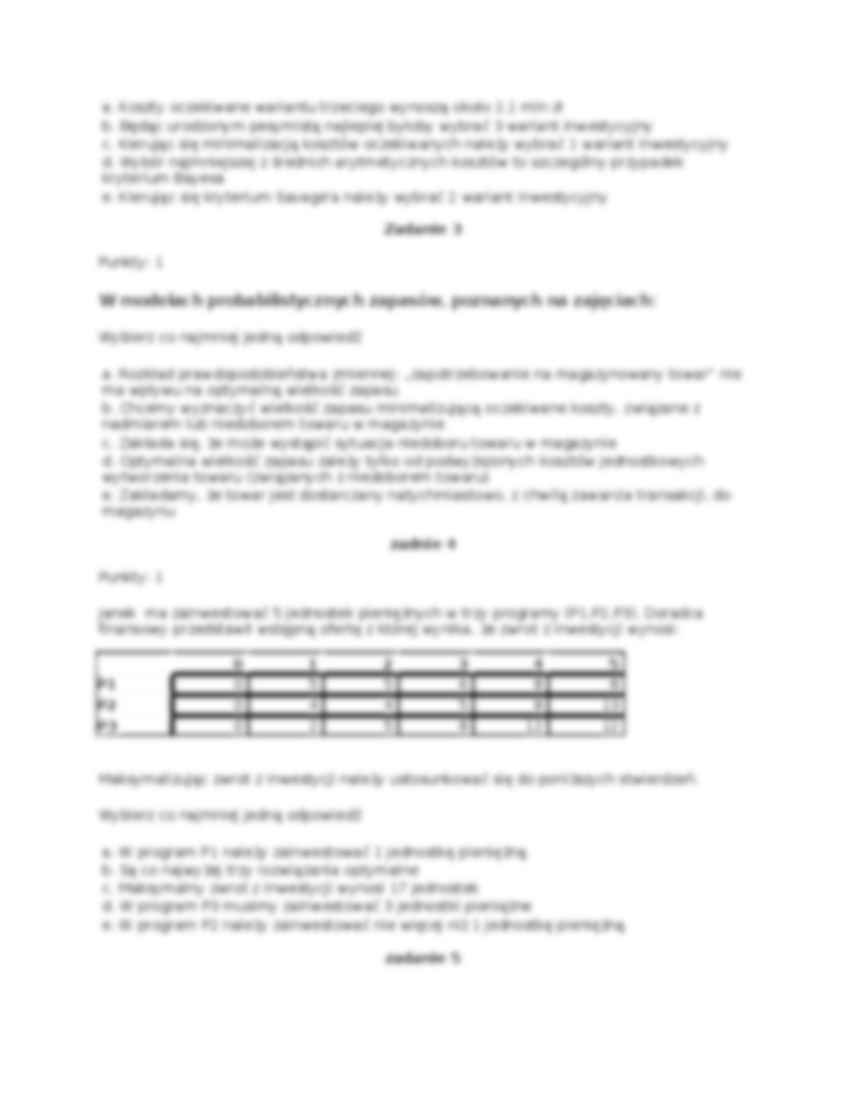 Zadania z badań operacyjnych. - strona 2