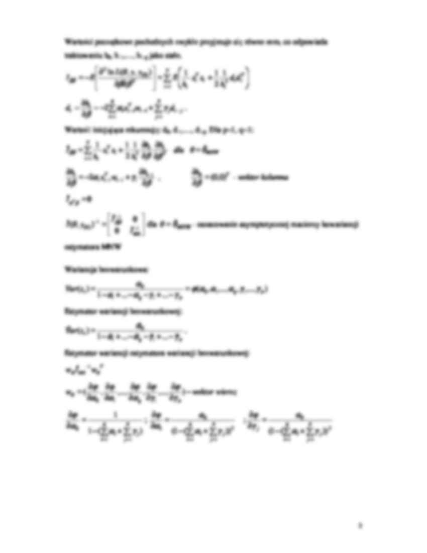 Estymacja modelu GARCH - wzory - strona 2