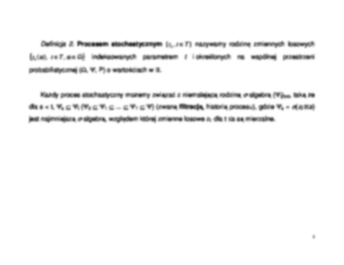 Procesy stochastyczne - omówienie. - strona 2