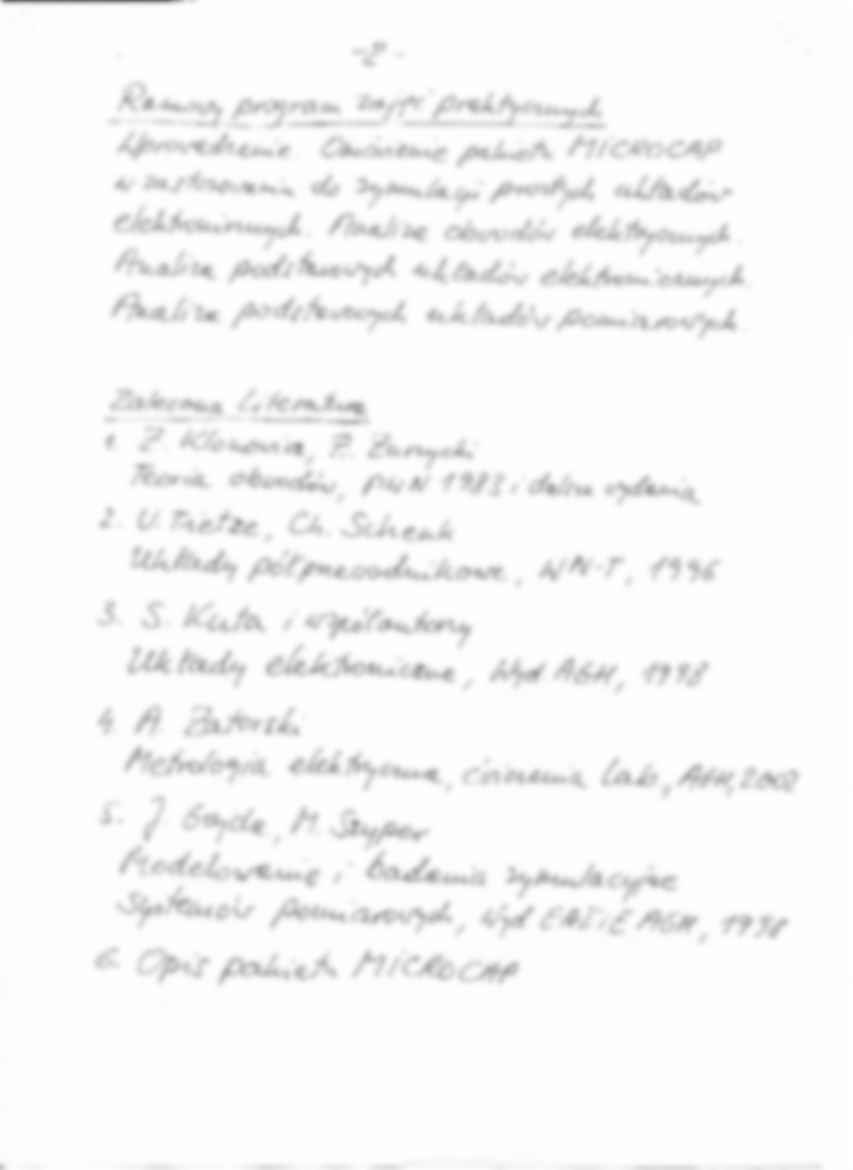 Wykład z podstaw elektroniki. - strona 2
