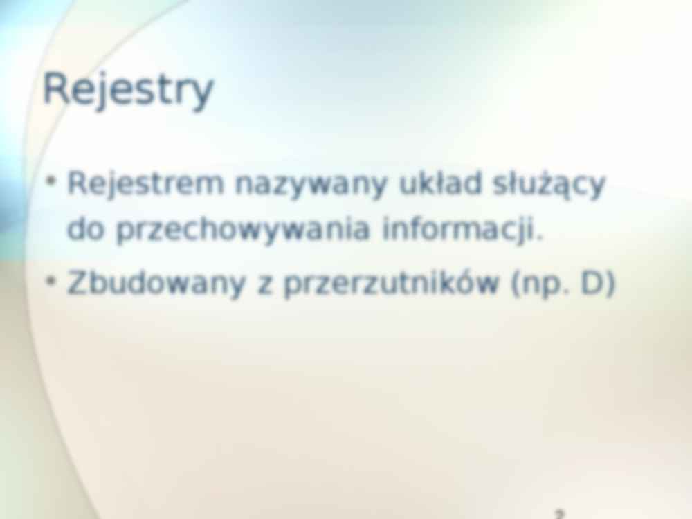 Rejestry procesora - omówienie zagadnień. - strona 2