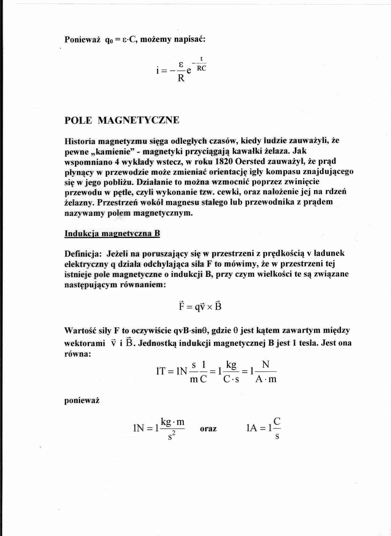 Pole magnetyczne - opracowanie. - strona 1