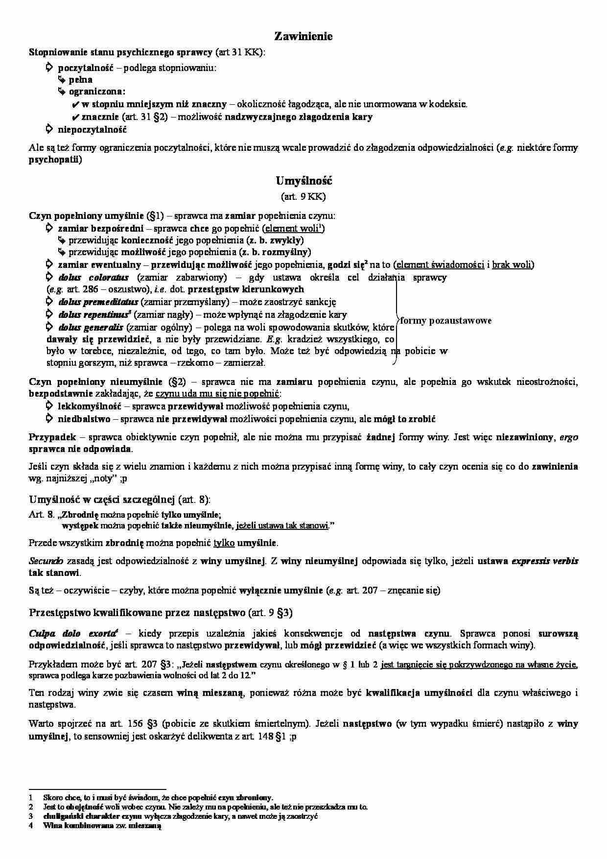 zawinienie - Prawo  - strona 1