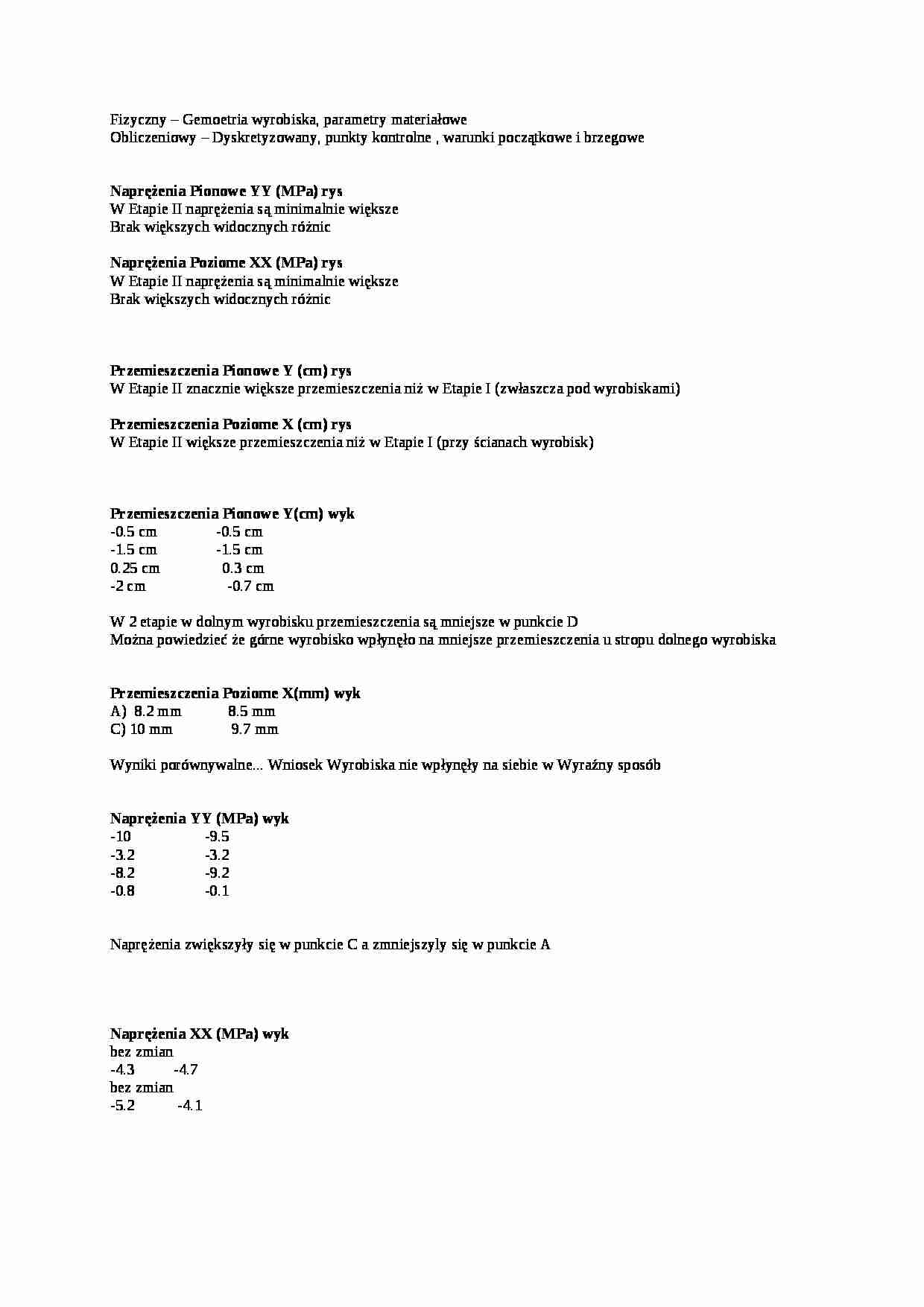 Rodzaje naprężeń i przemieszczeń - strona 1