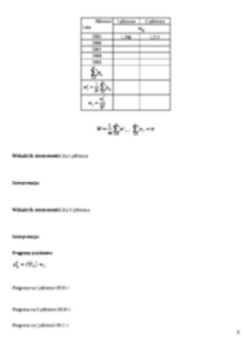 Model multiplikatywny ze wskaźnikami sezonowości. - strona 2