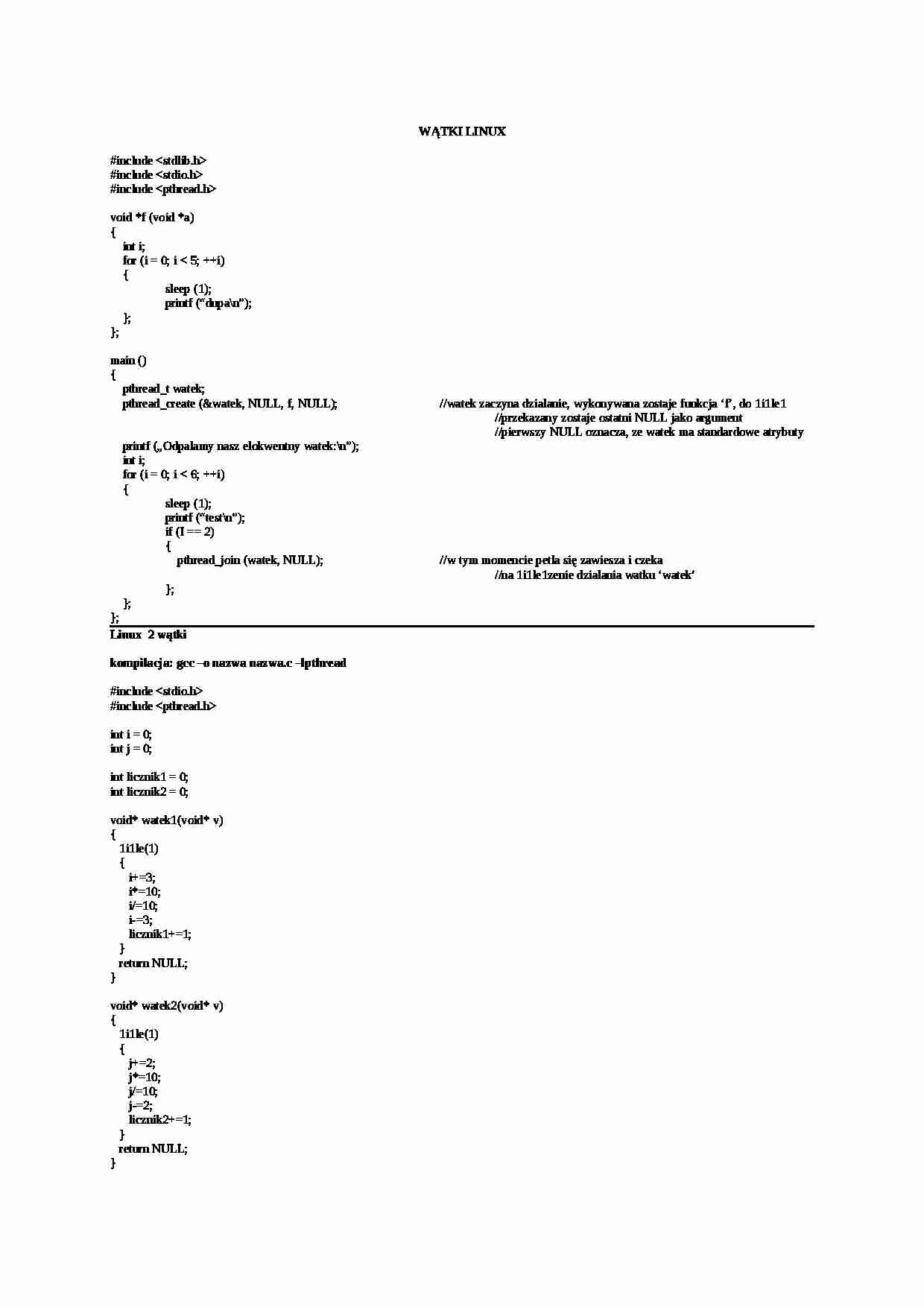 Materiały do zaliczenia - Linux - strona 1