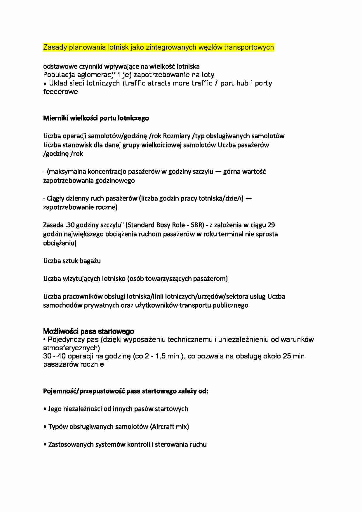 Zasady planowania lotnisk  - strona 1
