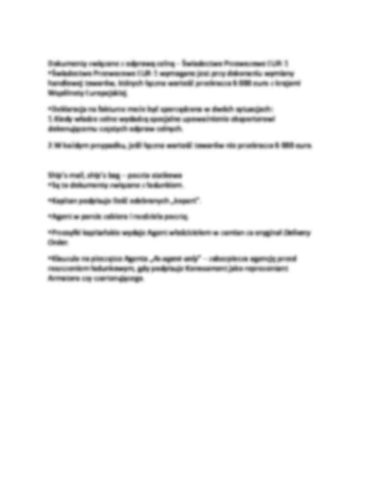 Dokumenty związane z odprawą celną - strona 3