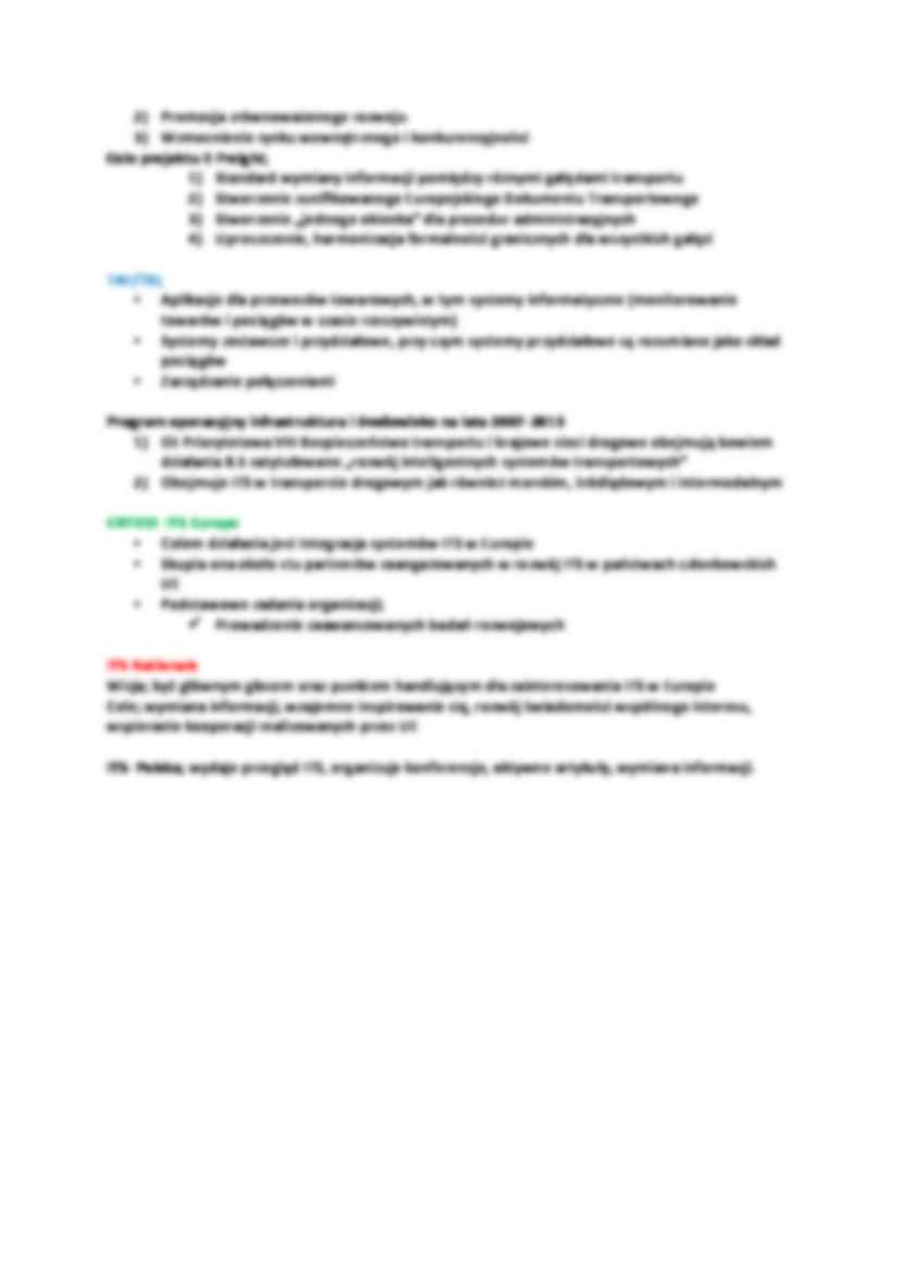 ITS w polityce transportowej - strona 2