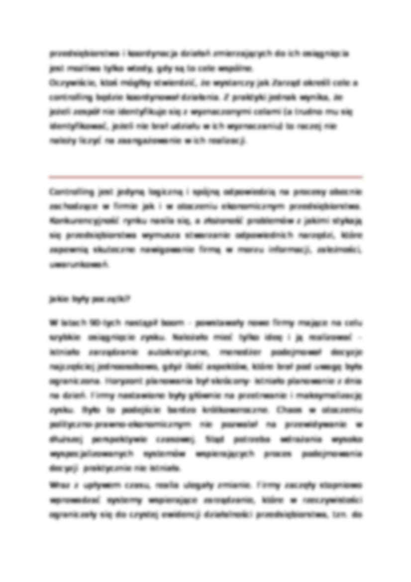 Controlling - definicja i cechy - strona 2